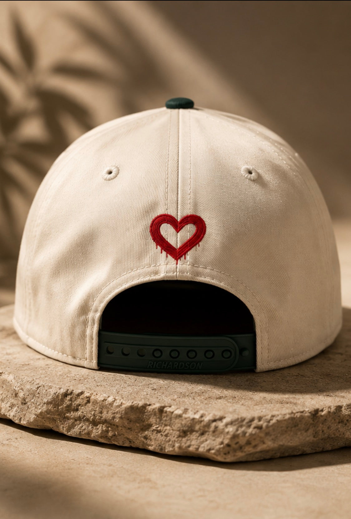 The Spread Love Hat™ | Cream / Forest Green