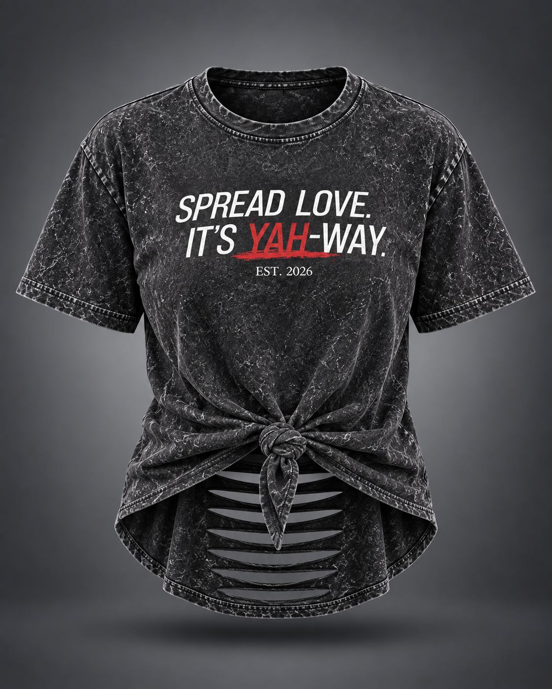 The Yah-Way Distressed Tee & Hem